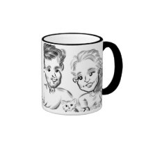 Cat Parents' Caricatures Mug