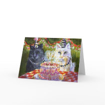 Cat Party Card