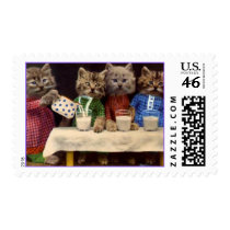 Cat Party Postage Stamps by MyOtherPlanet Cat Party Postage Stamps