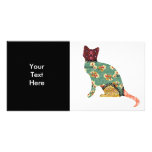 Cat Patchwork Pet Photo Card