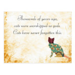 Cat Patchwork Pet Postcard