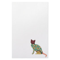 Cat Patchwork Pet Stationary Custom Stationery