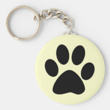 Cat Paw Print Key Chain