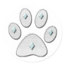Cat Paw Print Round Stickers