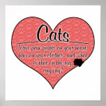 Cat Paw Prints on Your Heart Humor
