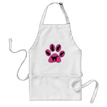CAT PAW WITH CATS AND HEARTS aprons