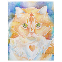 Cat Persian with Heart letterhead