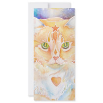 Cat Persian with Heart rack cards