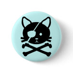 Cat Pirate Button