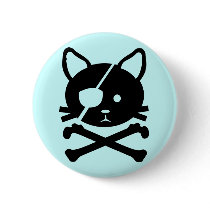 Cat Pirate Button