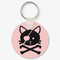 Cat Pirate Keychain