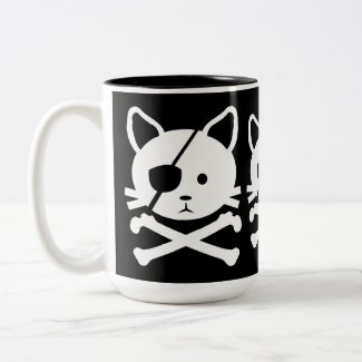 Tasse de pirate de chat mug