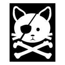 Cat Pirate Poster posters