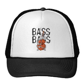 Cat Playing a Double Bass or Upright Bass Trucker Hat