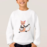 cat playing banjo t shirt