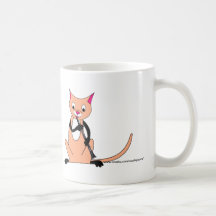 Cat Playing the Clarinet Mugs