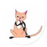 Cat Playing the Clarinet stickers