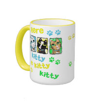 Cat Pop Art Coffee Mug