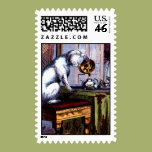 Cat Pouring Tea Stamp