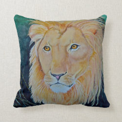 Cat Pride Lion Throw Pillow