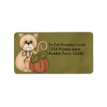 Cat Pumpkin Address Avery Label