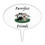 Cat Purrrfect Friends Cake Pick