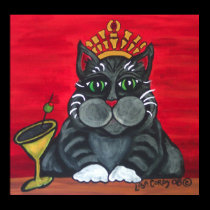 Cat Queen Poster posters