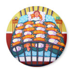 Cat Quilt Fridge Magnet