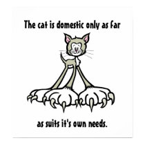 Cat Quotes 2 posters by WildButterflyDesigns Cat Quotes 2 posters