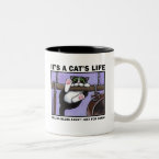 Cat Rack - It's A Cat's Life Mug mug