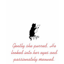 Cat reads romance novel.. t-shirts by theneed4love Cat reads romance novel.. t-shirts