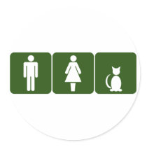 Cat Restroom stickers