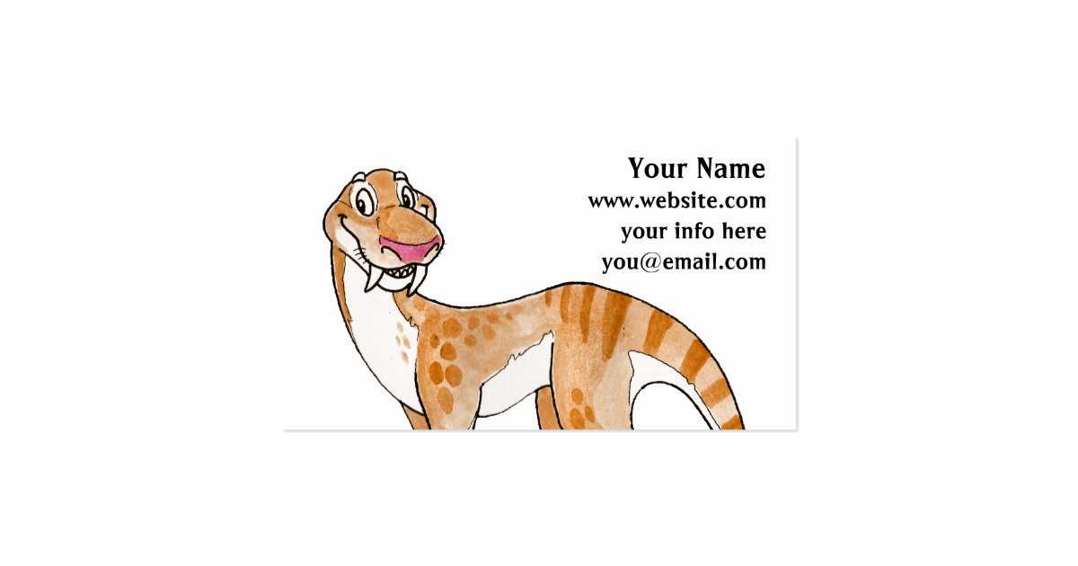 cat-rides-a-dinosaur-business-card-zazzle