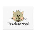 Cat Says Meow Post Card