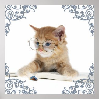 Cat Scholar print