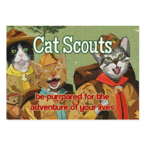 Cat Scouts (TM) membership card business cards