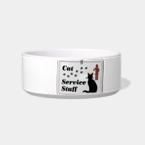 Cat Service Staff pet bowls