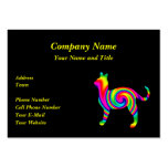 Cat Shaped Rainbow Twist Business Card