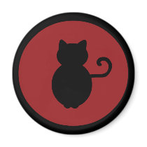 Cat Signal Silhouette magnets