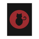 Cat Signal Silhouette Post Cards