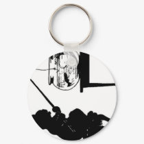 cat-silhouette keychains