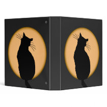 Cat Silhouetted Against the Rising Moon Binder