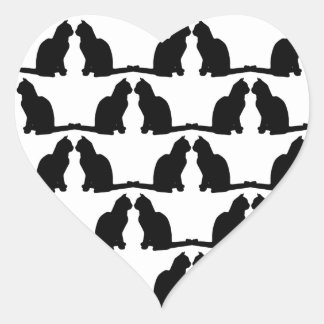 White Cat Silhouette Stickers | Zazzle