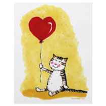 Cat Sitting with Balloon Flyers