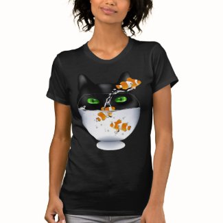 Cat Snack Attack Tee Shirt