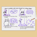 Cat Snow Angel Card by purrprints Cat Snow Angel Card