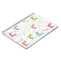 cat spiral notebooks