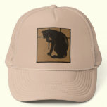 Cat - Square Animals Illustration hats