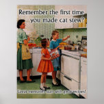 Cat Stew Funny Poster Print Humor