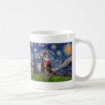 CAT (Tabby2) - Starry Night Mug